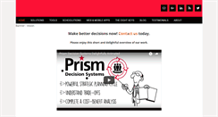 Desktop Screenshot of prismdecision.com